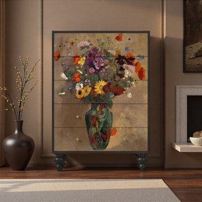 Armoire de rangement Vintage Floral