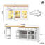 200 cm W Kitchen Island with Top-126594533