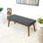 Dole Velvet Upholstered Bench-190364343