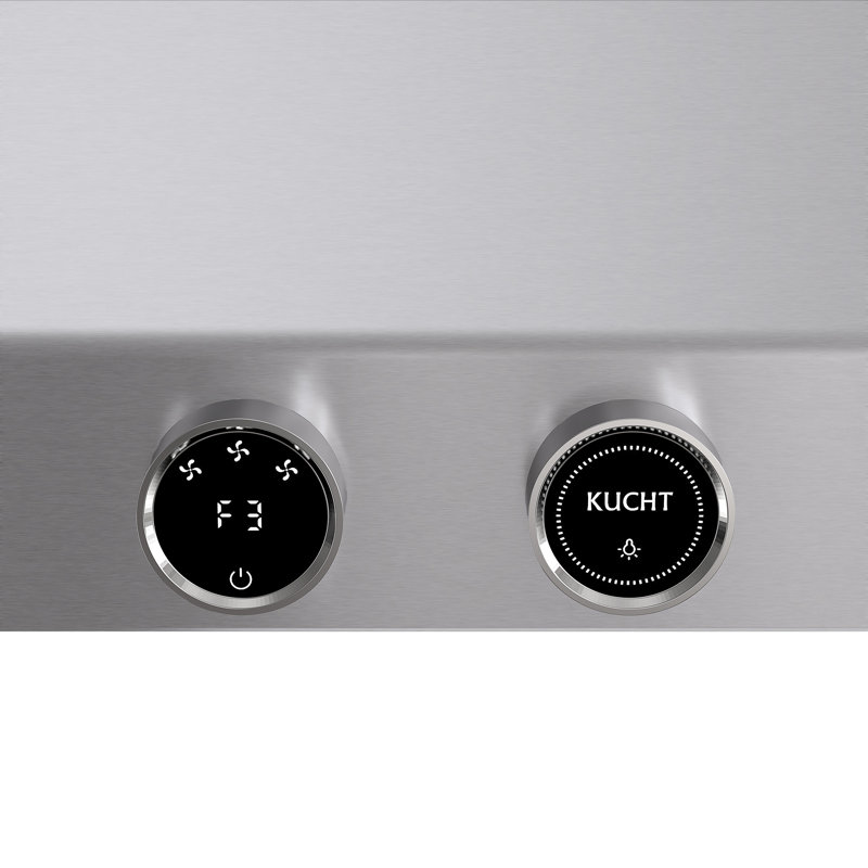 Kucht 48" W Stainless Steel Wall Mounted Required Range Hood