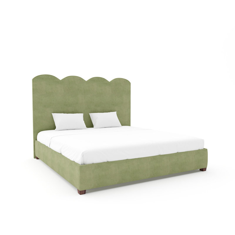 Starmount Upholstered Bed, Weathered, Maestro Ultra Performance Burlap, Full / Double