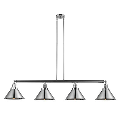 Luminaire suspendu linéaire à 4 lumières pour îlot de cuisine Paylor