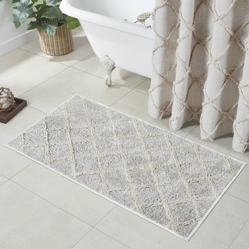 Tapis de bain Bissen, Brun clair gruau, L 27 po x L 48 po