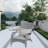 Grey Cushioned Outdoor Chair, Ample Seat Space For Relaxation Patio To Harsh Conditions-1630340114