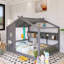 Lit maison sur pied en bois avec tablette de rangement-1172201185-1172201187