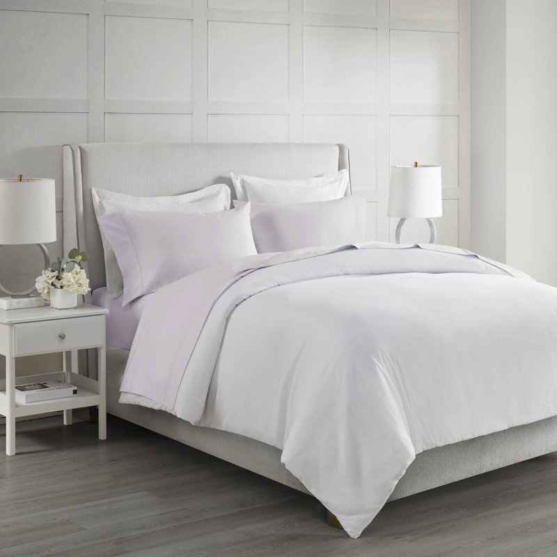 500 Thread Count Egyptian-Quality Cotton Deep Pocket Sheet Set, Queen, Lilac