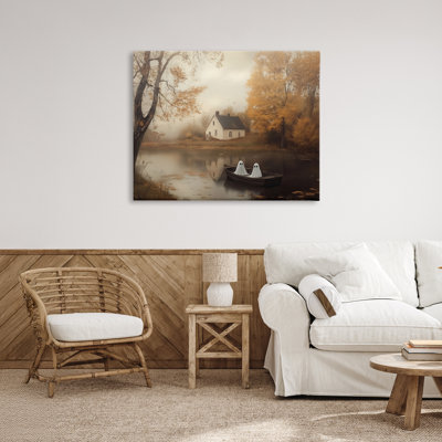 Automne, fantômes, toile de bateau, conception par Arlington Prints