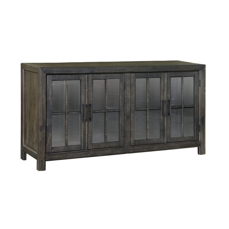 Extendable Rectangular Dining Table With 4 Upholstered Side Chairs And Buffet, 6 Pieces: Table, Buffet, 4 Chairs