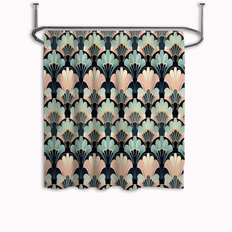 Rideau de douche Art Nouveau, H 83 po x l 70 po
