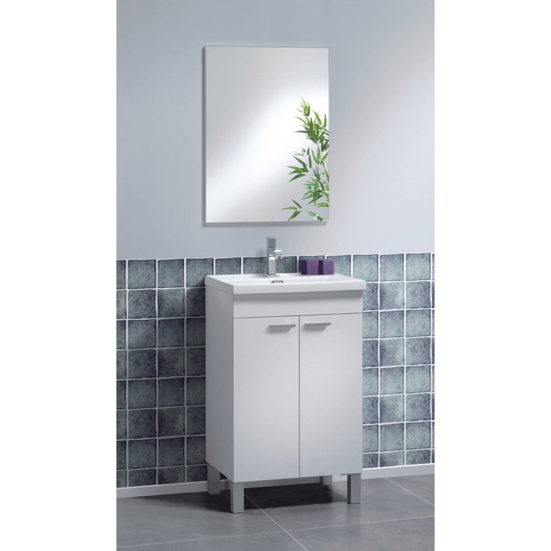 Dioselina 50cm Single Bathroom Vanity Base Only in White