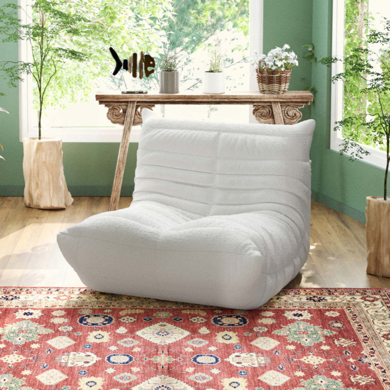 Canapé moelleux simple chenille, parfait pour les petits espaces avec confort et style