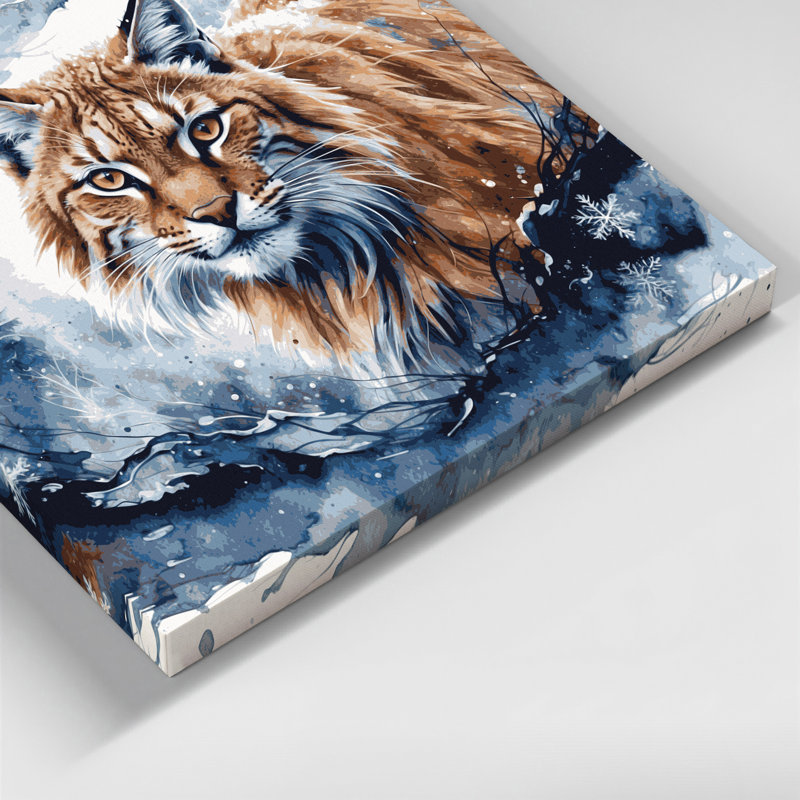 «Big Cats», reproduction d'art sur toile, lynx russe, H 11 po x l 14 po