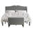 Koden Upholstered Panel Bed With Storage Bench-6346230-6346229