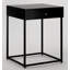 Verona 43cm W Steel Bedside Table