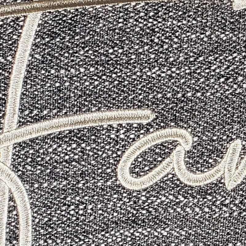 Sentiments Family Embroidered Accent Pillow, Gray