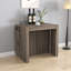 Table de salle à manger extensible moderne multifonctionnelle avec prise de courant, table extensible peu encombrante avec rangement pour fêtes, mariages, réunions et célébrations