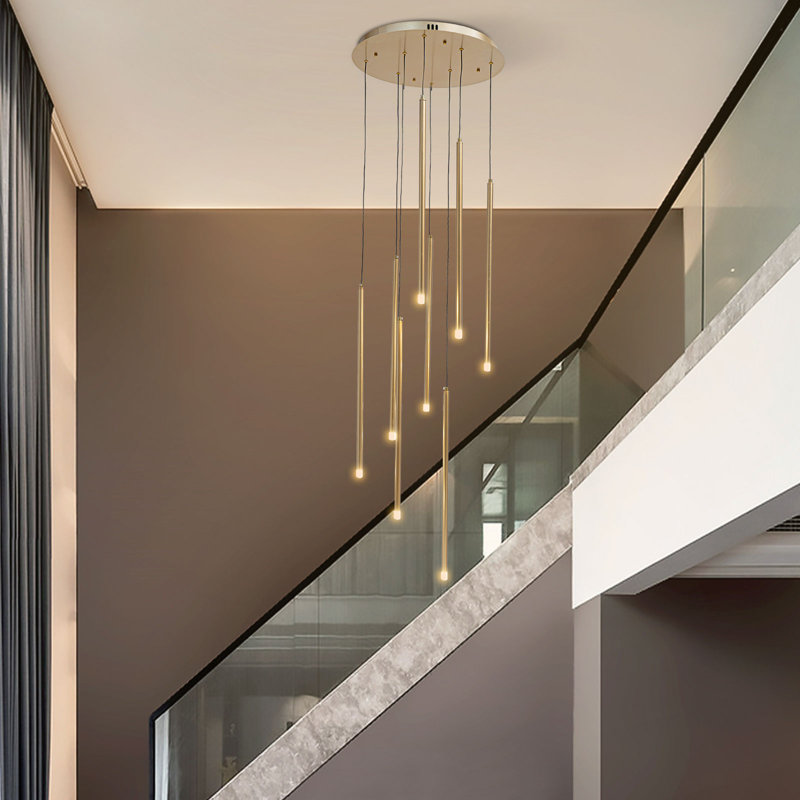 Cracraft 8 - Light Gold LED Cluster Pendant