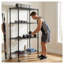 4-Tier Heavy Duty Wire Shelving Unit - Adjustable Rust-Resistant Metal Storage Racks for Kitchen, Garage, Bathroom & Pantry Organization (35.44" D x 17.72" W x 63" H)