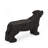 Mgo Dog Bench, Outdoor Bench, Matte Black + Black, No Assembly Required