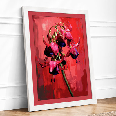 Magenta Carnation Botanical - Framed Print