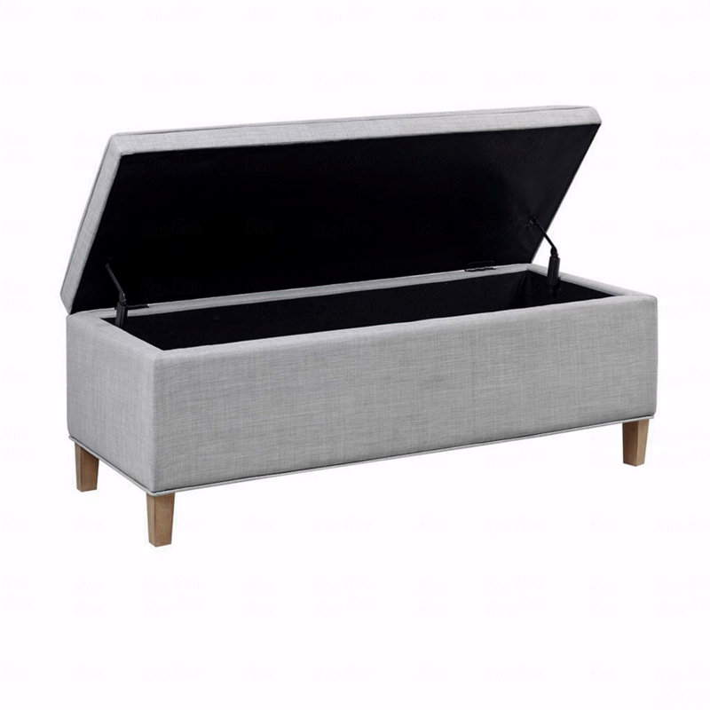 Banc de rangement rectangulaire à fermeture douce