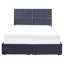 Okeden Upholstered Velvet Drawers Bed-324421170-324421172