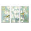 Oiseaux sur fleur - ensemble d'art mural sur toile traditionnel encadré de 3-1317081712-1317081708