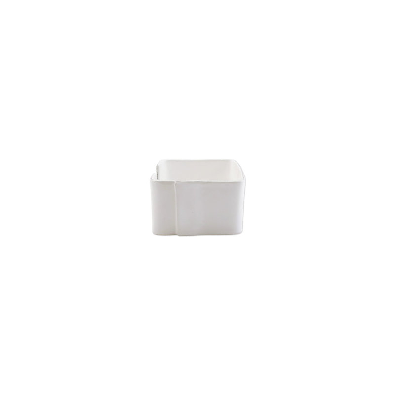 Melamine Lastra White Napkin Holder, 3.25" H x 8.25" W x 5.25" D