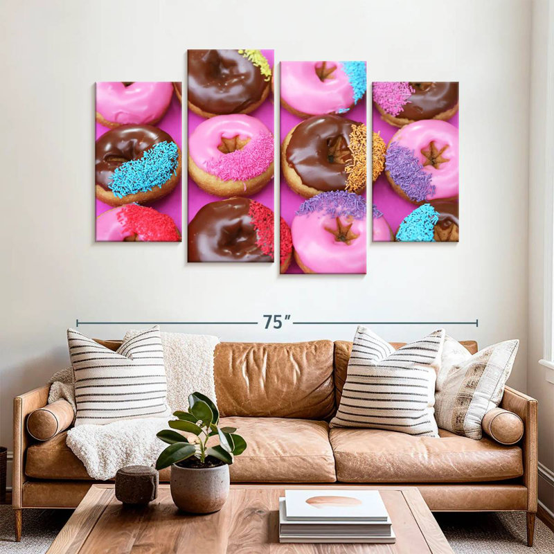 Yarlin Sprinkled Donuts, H 42 po x l 68 po