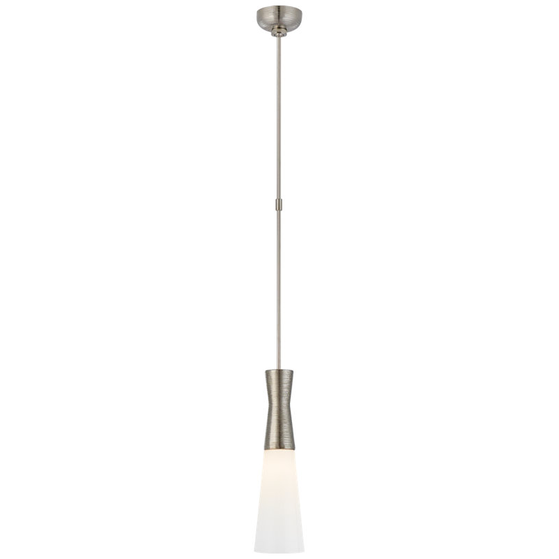 Kelly Wearstler Utopia Pendant, 18" H x 5" W x 5" D, Polished Nickel
