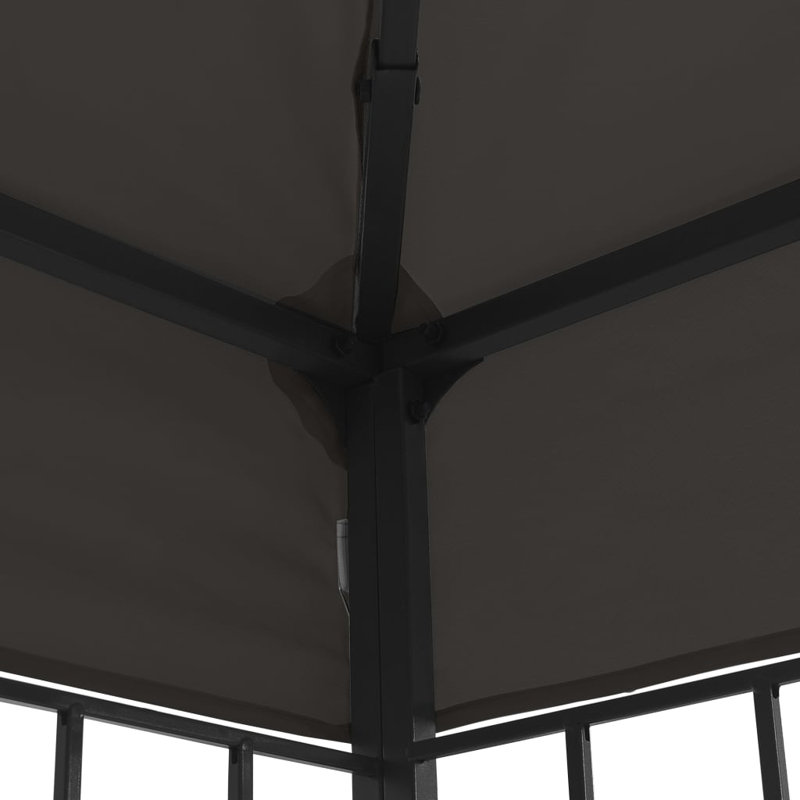 Ertan 3m x 4m Steel Patio Gazebo, Anthracite