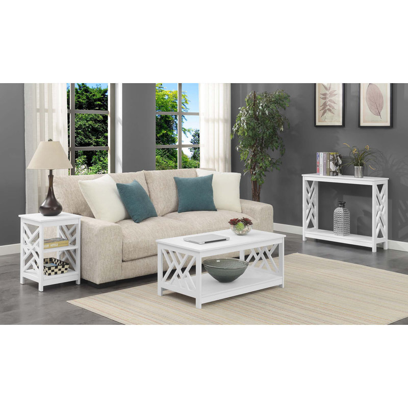 Hartin End Table, White