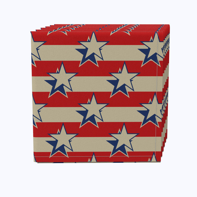 100% Cotton Striped Square Napkin