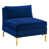 Velours bleu marine sélectionné