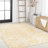 Truman Bohemian Medallion Textured Weave Cream/Yellow Indoor/Outdoor Rug-1883475684