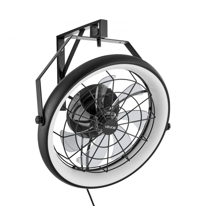Ventilateur mural 22 pouces avec télécommande 6 vitesses pour atelier de patio