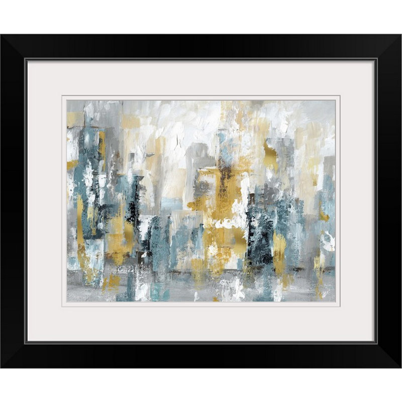 « City Views II », impression, H 20 po x l 24 po x P 1 po, Impression encadrée, Noir