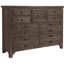 Commode double 9 tiroirs avec miroir Erving-588247012