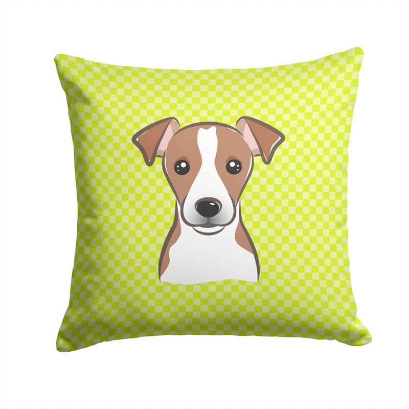 Outdoor Reversible Throw Pillow, 18" H x 18" W x 5.5" D, Green