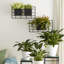 20"L Black Metal Vertical Wall Planters, Planter Stands (KD)