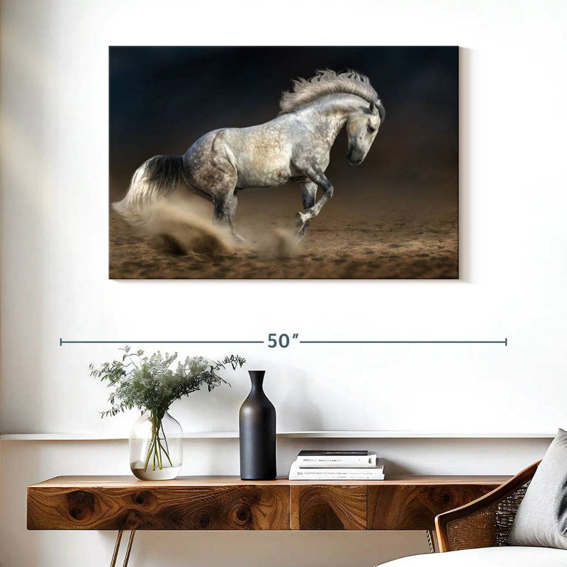 Brampt Moving Andalusian Horse, 26" H x 39" W