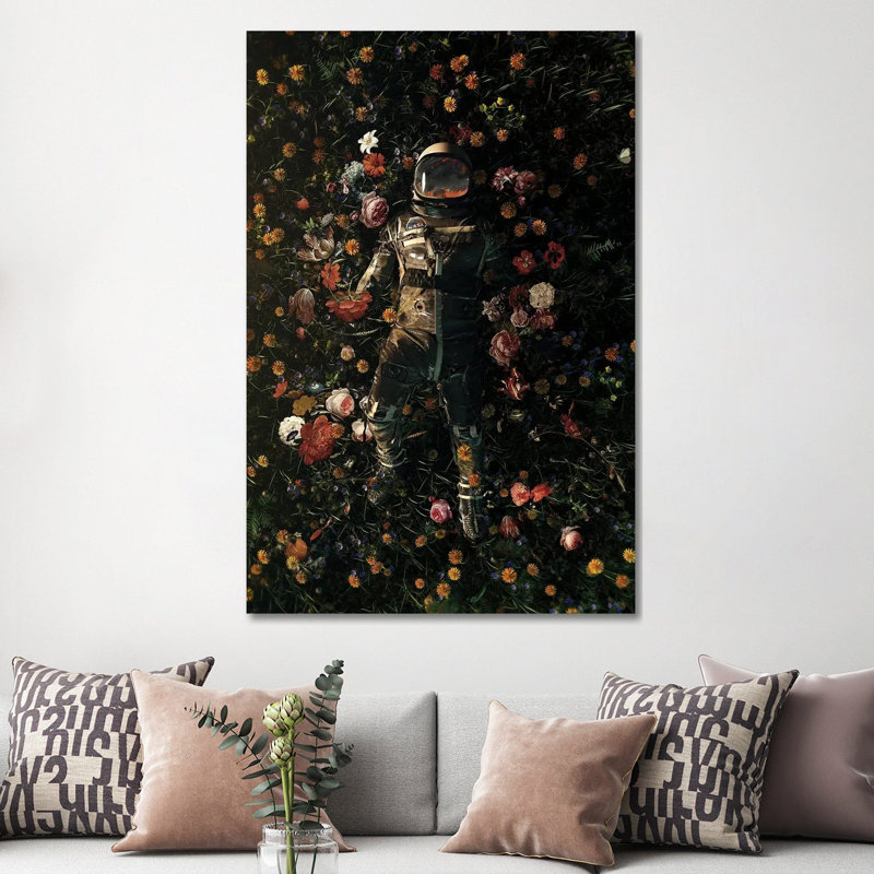 Garden Delights 1 Piece Wrapped Canvas Wall Art, 152.5 cm H x 101.5 cm W x 3.175 cm D, Wrapped Canvas