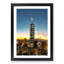 Taipei City in Taiwan Abstract Art - Framed Print-55729530-55729531
