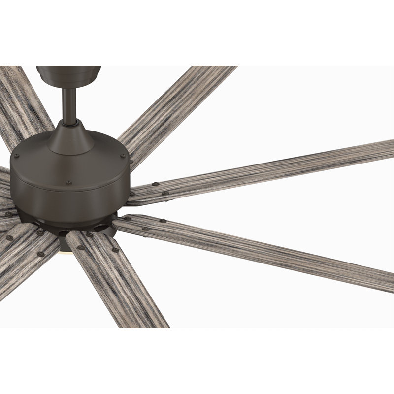 Levon Custom Indoor/Outdoor Smart Ceiling Fan DC Motor - Matte Greige, Matte Greige