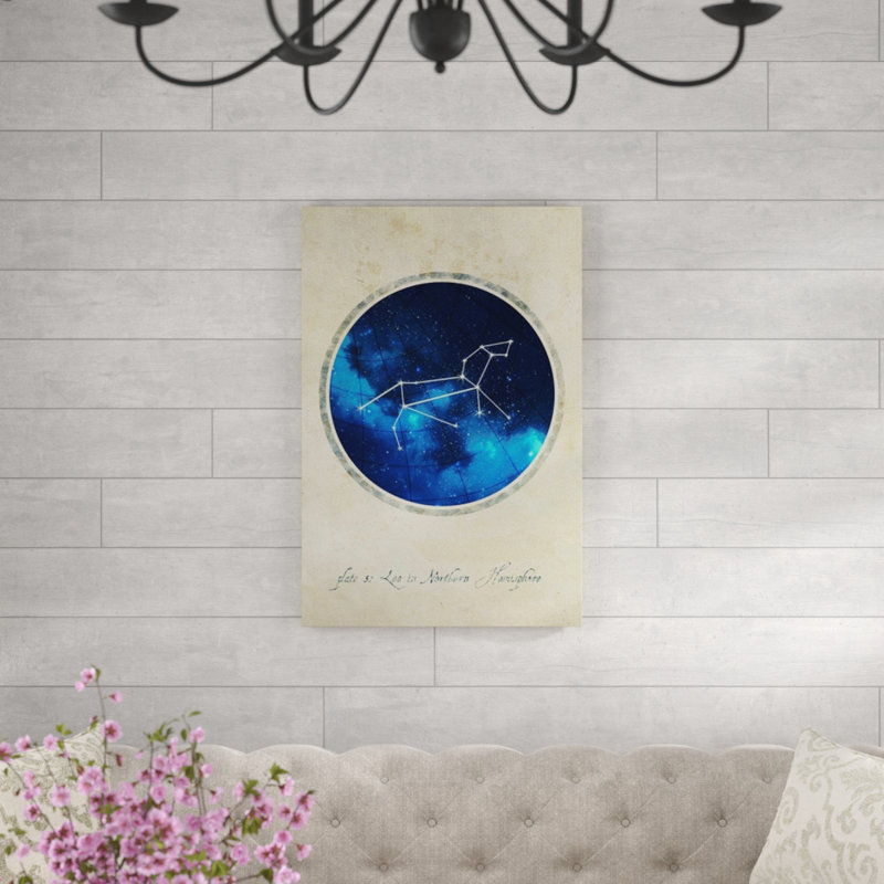 Leo - impression sur toile tendue, Couche de verre, H 36 po x l 24 po x P 1,5 po
