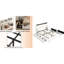 Base de lit plateforme grand avec tablette de tête de lit en métal confortable et ergonomique-429303553