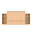 Lit escamotable double avec tiroirs et tablettes de rangement spacieux-2099824186