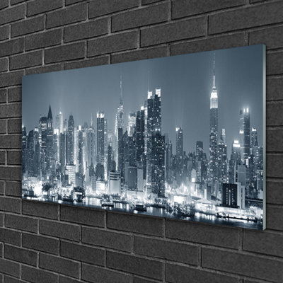 City Houses - Unframed Photograph on Glass