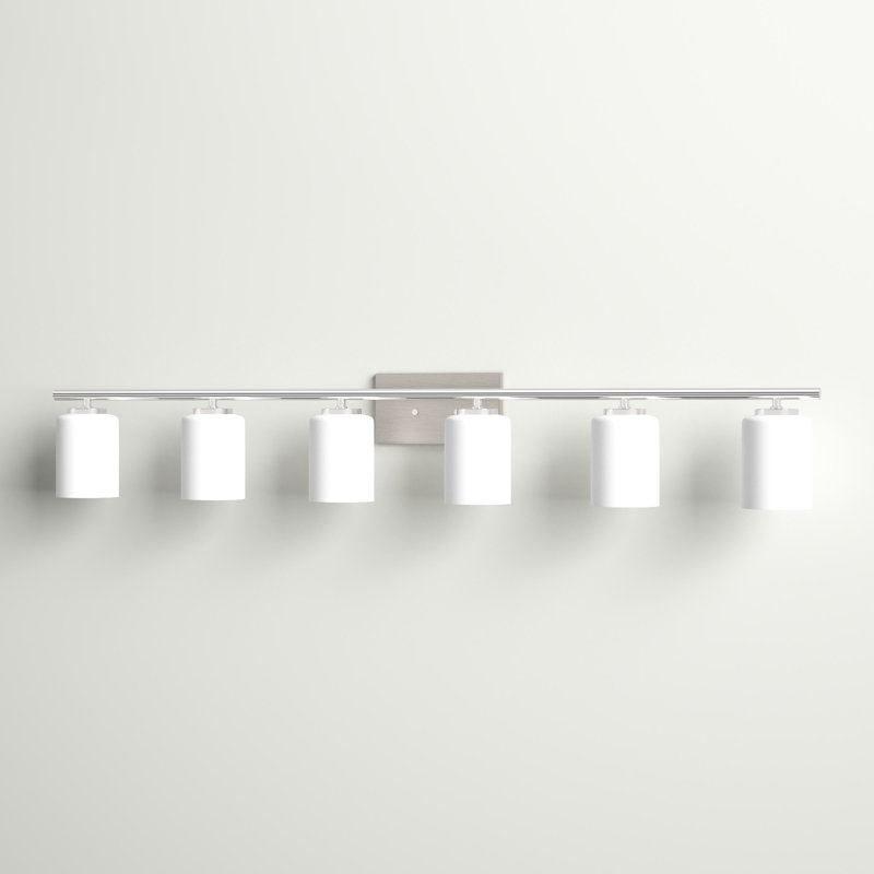 Asees 6 - Light Dimmable Vanity Light, Brushed Nickel