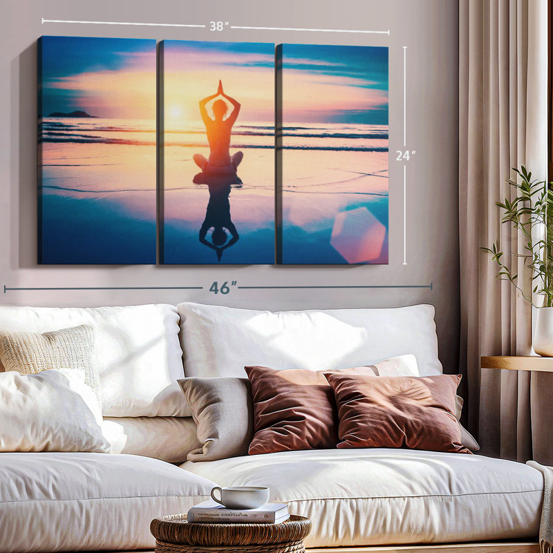 «Meditation» sur toile, H 32 po x l 50 po x P 1,25 po